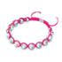 Neon Pink | Rainbow Supernova | Silver | Galaxy Glass Charmballa Bracelet